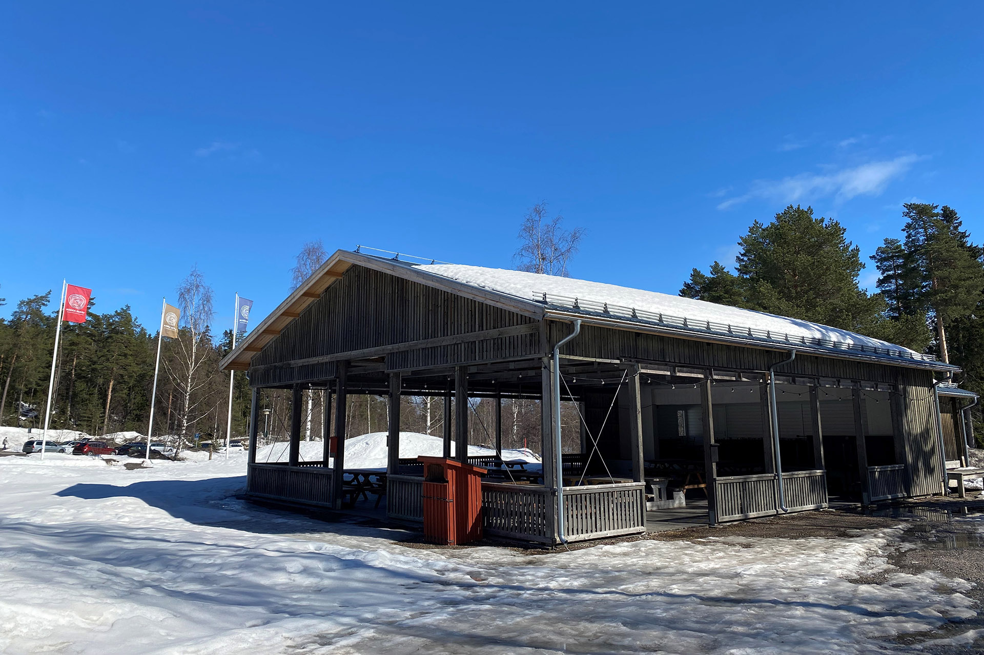 Utescenen på vintern. Foto: Norra Berget.