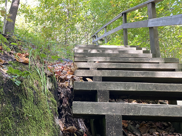Trappen upp mot Norra Berget. Foto: Norra Berget.