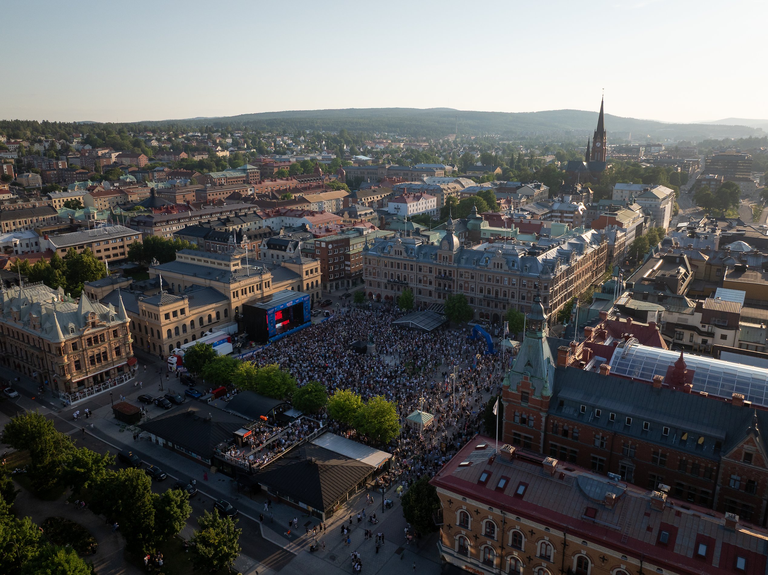 Publik framför scen