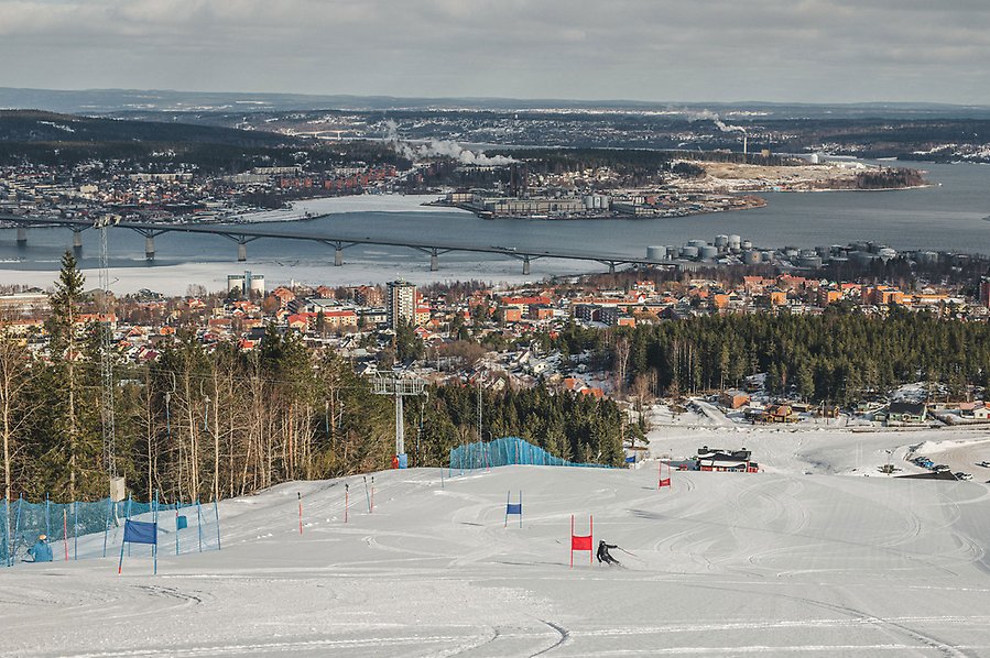Fotografi av Södra Bergets slalombacke
